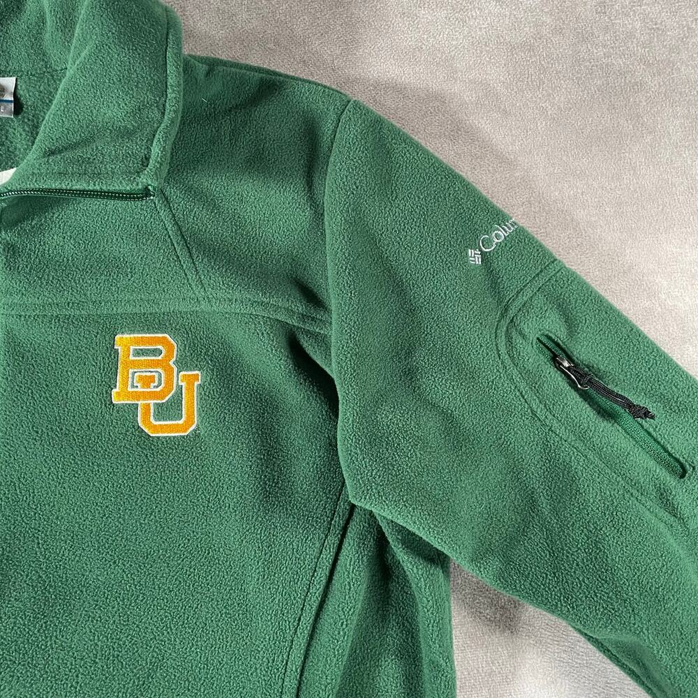 Women’s Columbia Baylor University Embroidered Fill Zip Fleece Large Sweater - Picture 4 of 8